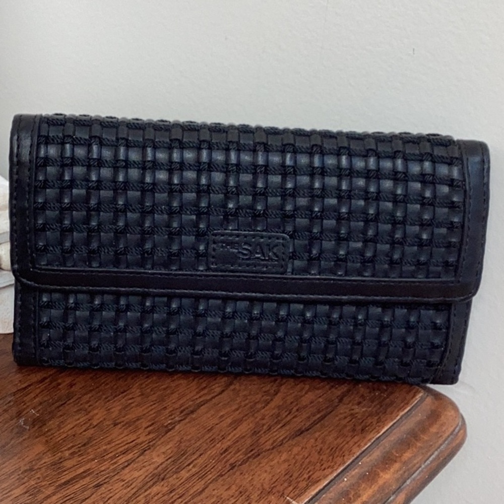 The Sak Black Woven wallet